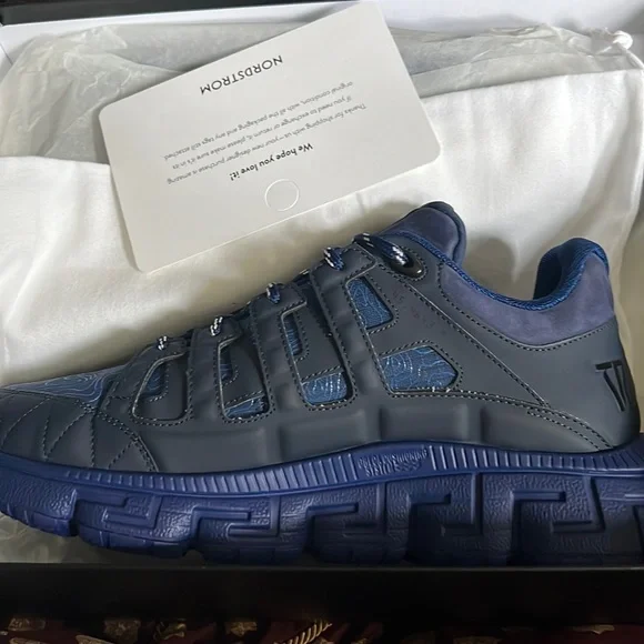 Versace navy blue sneakers